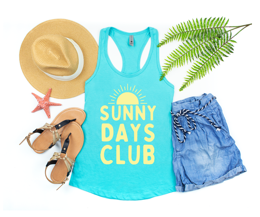 Sunny Days Club Racerback Tank